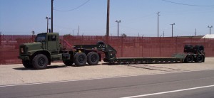 lowboy truck