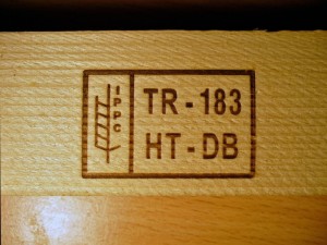 ISPM-15 Logo for international wood shipping.